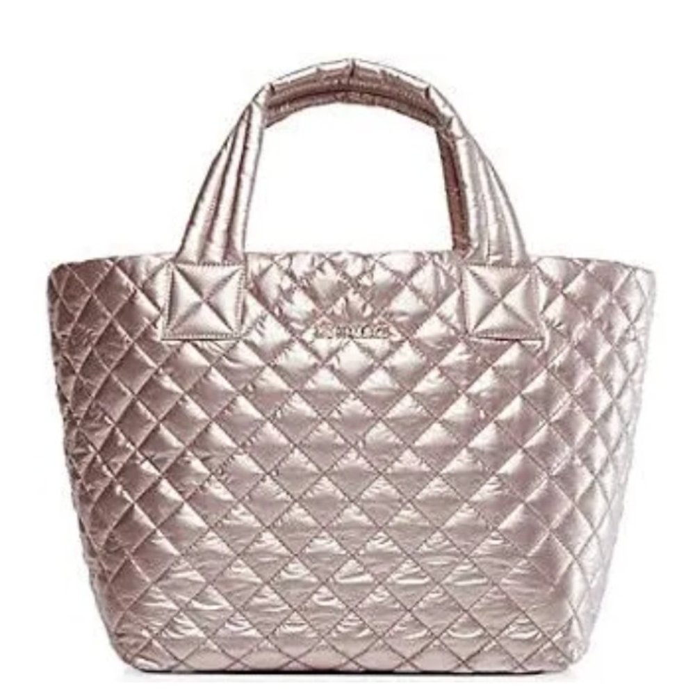 MZ Wallace Rose Gold Small Metro Tote Bag